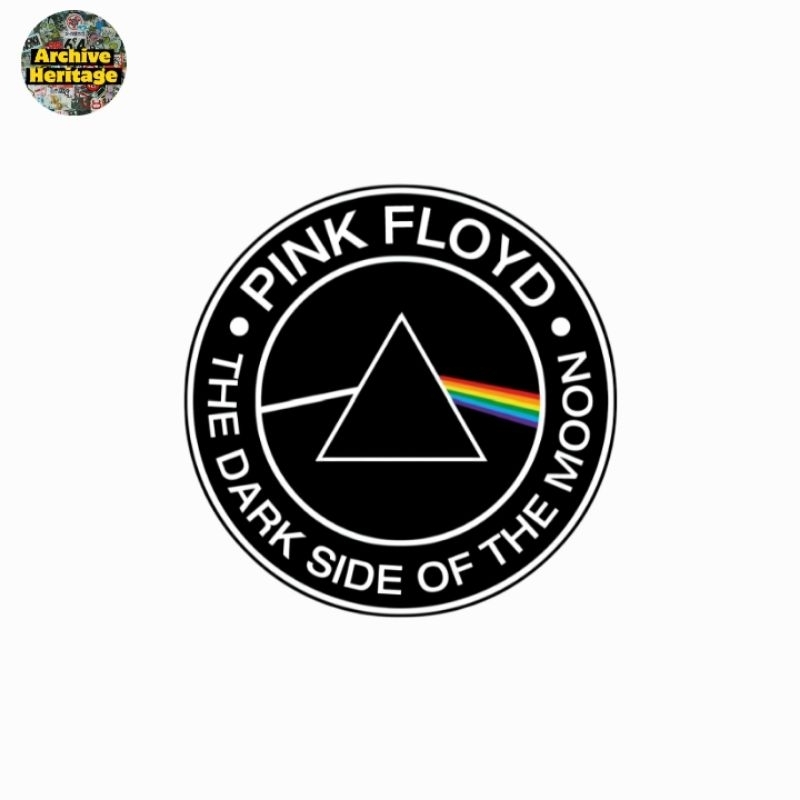 

sticker band Pink Floyd the dark side of the moon rock logo stiker