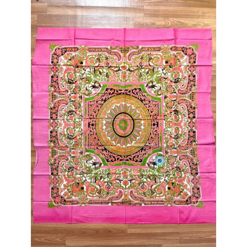 TAPLAK MEJA BATIK SERI B - Alas Meja Kecil Persegi/Kotak/Bulat Batik Pekalongan Warna Biru Tua Dongk