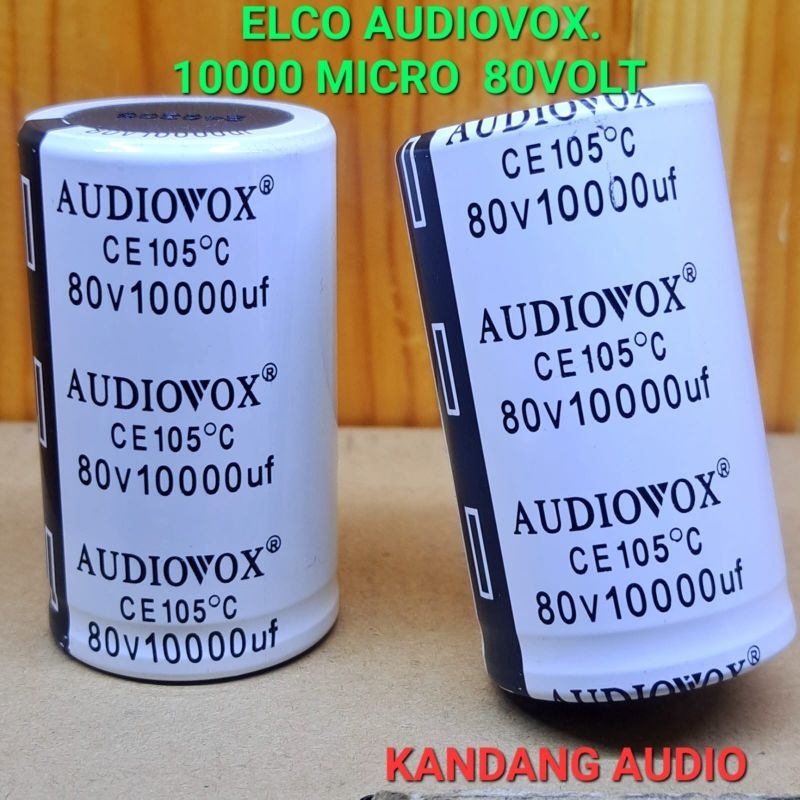 ELCO AUDIOVOX 10000UF / 80volt