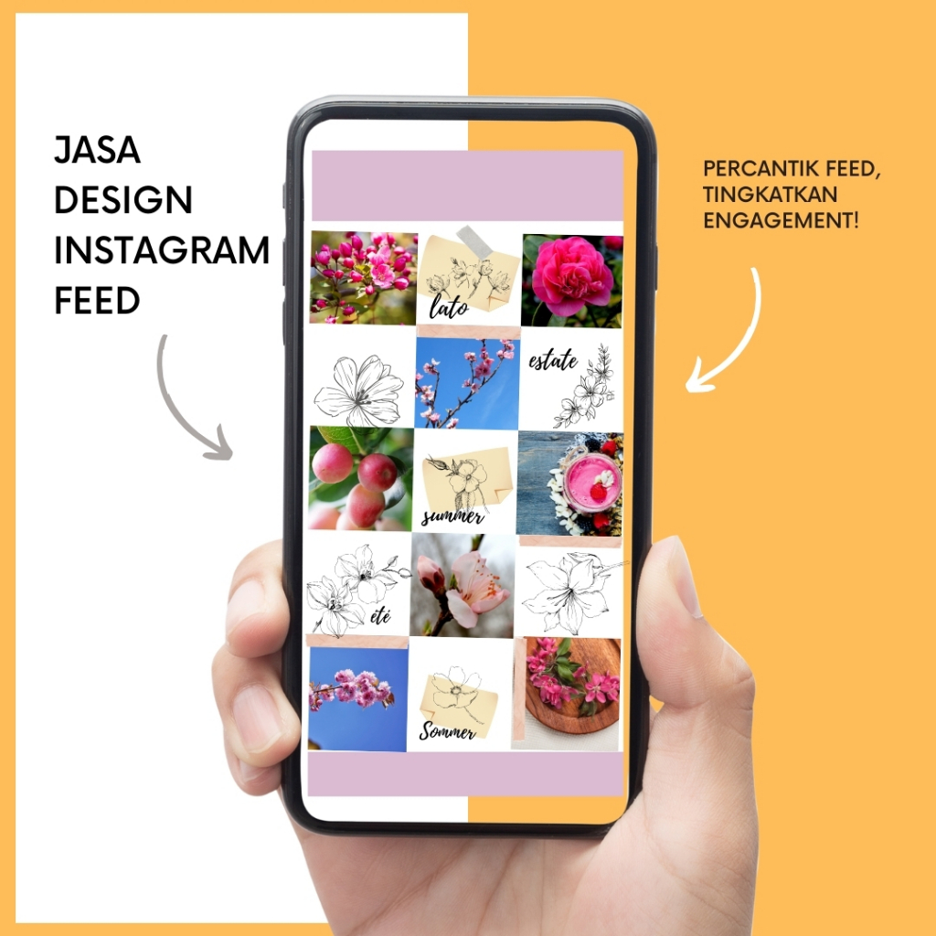 Jasa Desain Feed Instagram Estetis dan Kekinian - Naikkan Engagement & Followers
