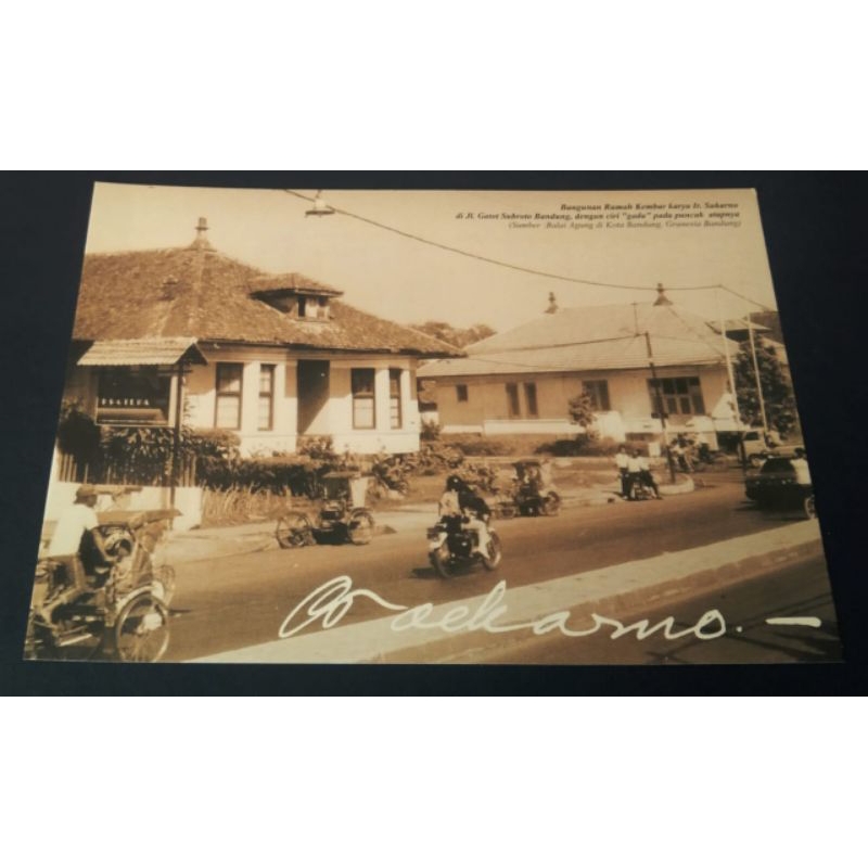 

Kartu Pos Jadul Bangunan Rumah Kembar Karya Ir,Sukarno