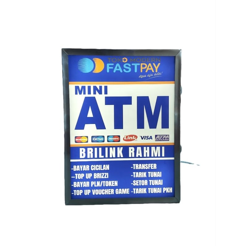 [BISA COD] PROMO SATU HARI JADI LAMPU NEON BOX BRILINK DUA SISI NEON BOX AKRILIK AGEN BRILINK