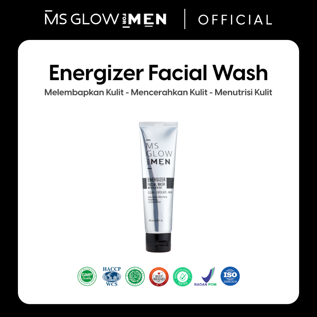 Ms Glow Men Facial Wash - Ms Glow For Men Pembersih Wajah - 100 ML
