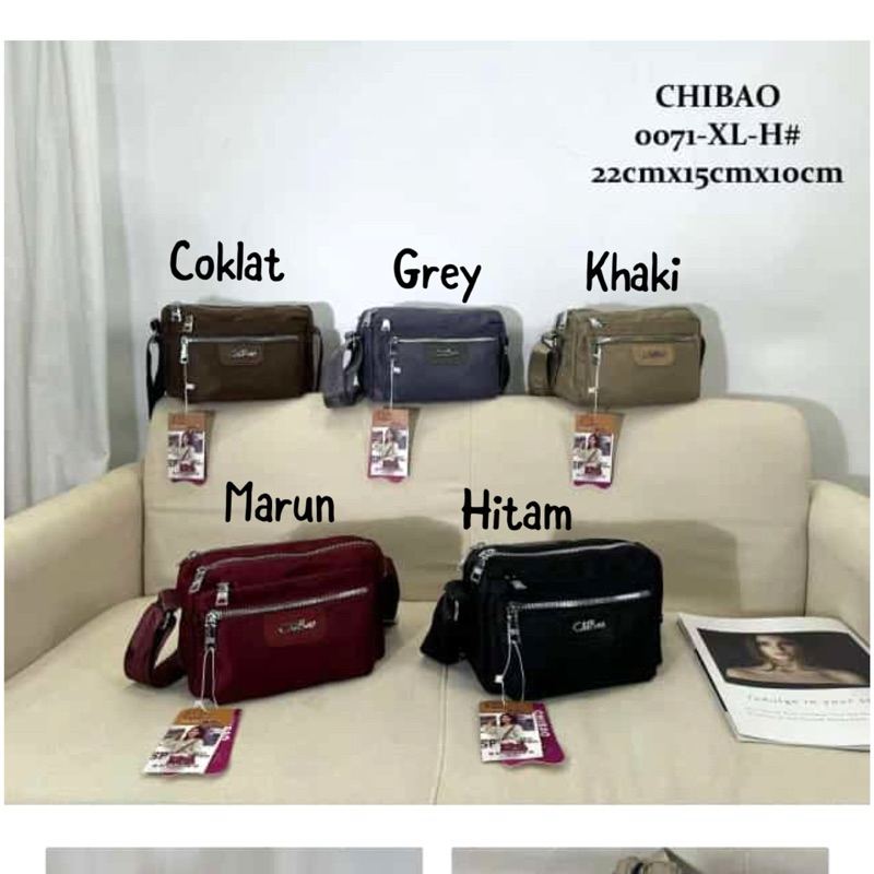 CB0071-XL-H TAS SELEMPANG WANITA IMPORT CHIBAO