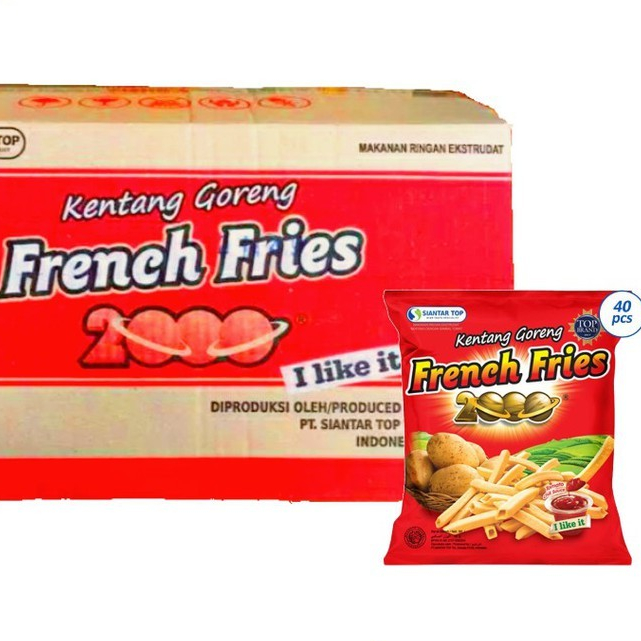 

1 Dus French Fries Snack Kentang 2.000 Isi 40 pcs / 1 Karton