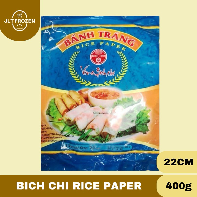 

Bich Chi Rice Paper/ Kulit Lumpia Vietnam Rice Paper 22 cm - VINA BICH CHI BANH - 400gr