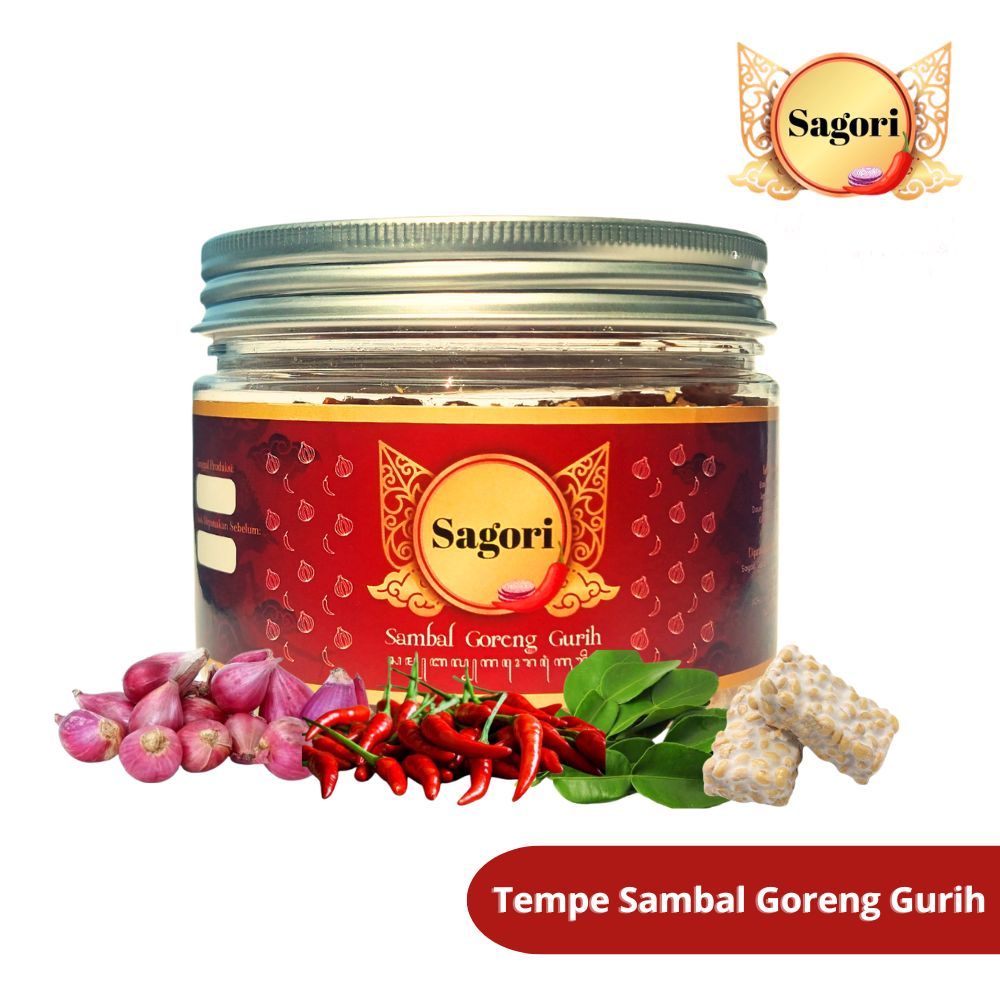 

SAGORI Sambal Tabur Sambel Tempe Crispy Pedas Daun Jeruk Kriuk Kering