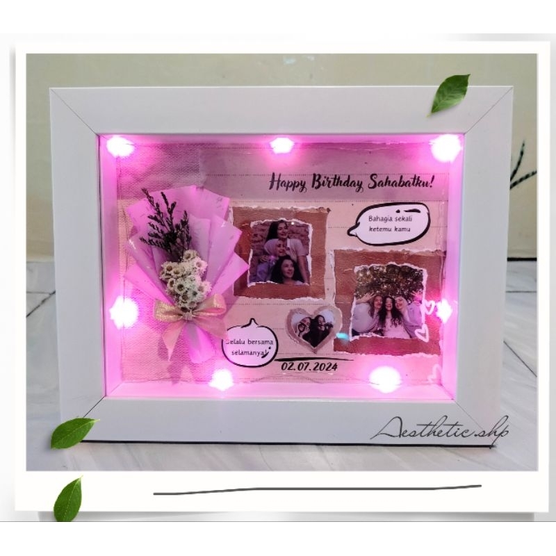 Dried Flower in Frame//Kado Ulang Tahun//Kado Wisuda//Kado Hari Guru//Kado Hari ibu