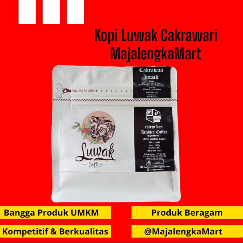 

Kopi Luwak 100gr Kopi Giling Serbuk Kopi Majalengka Mart Kopi Asli Kopi Instan