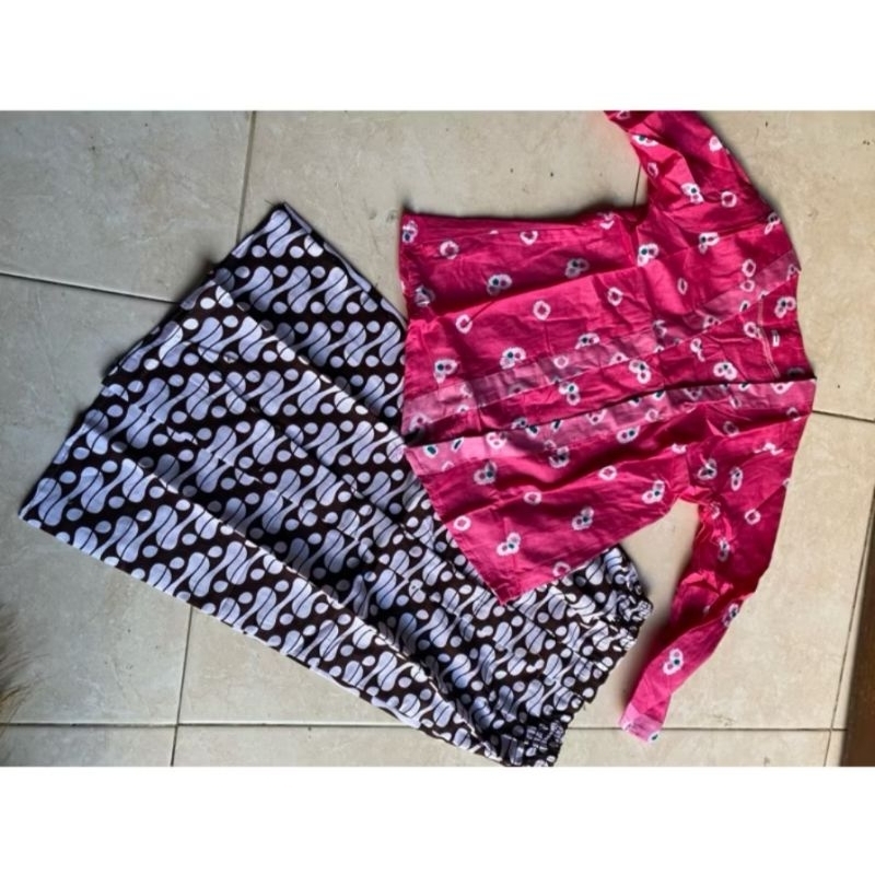 Setelan Kebaya Anak Jumputan (Baju jumputan+Rok)