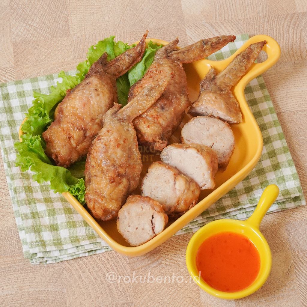 

Chicken Teba Roku Bento Bandung - Nugget Sayap Ayam / Wing Homemade Lauk Praktis Siap Goreng