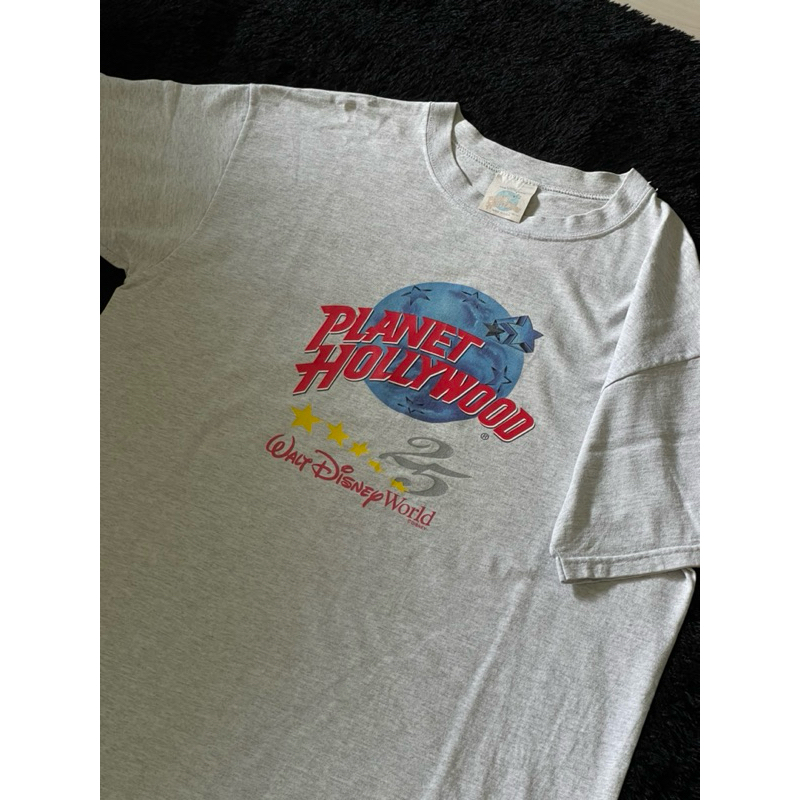 Kaos Vintage Planet Hollywood x 25th Disney World ⓒ1991 not Looney Tunes Space Jam Tazmania Rugrats