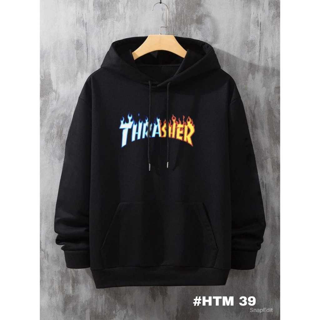 HOODIE RHS17 HITAM COD || SWEATER HOODIE SWEETER SWITER