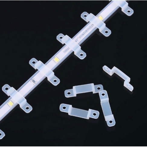 KLEM LED STRIP TRANSPARAN / KLEM LAMPU LED STRIP BENING