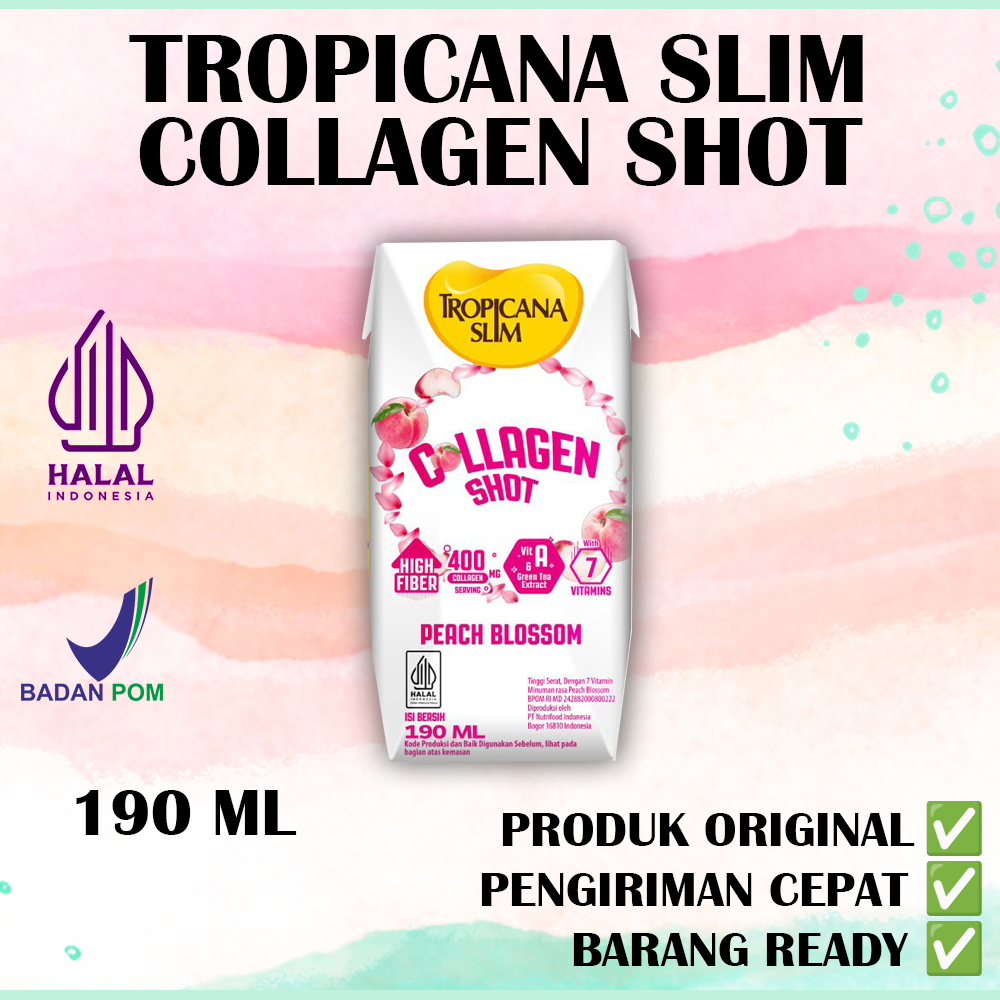 

Tropicana Slim Collagen Shot Peach Blossom 190ml