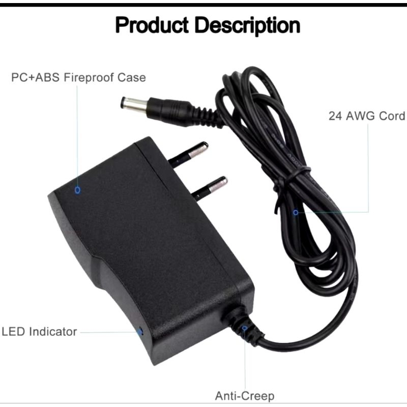 Adaptor /charger 12,6 volt 1 amper