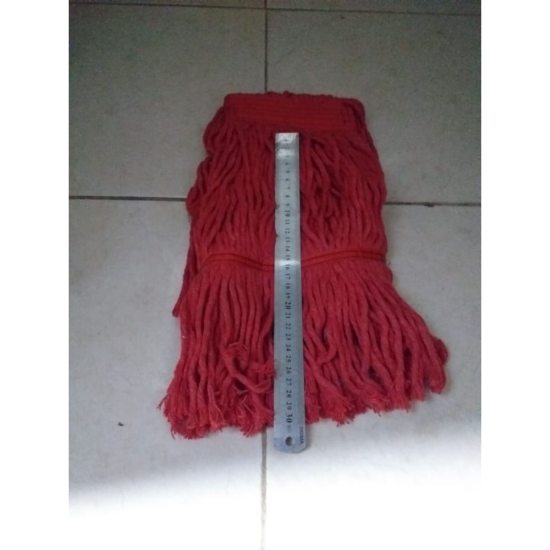KAIN PEL, REFIL PEL JEPIT kain mop Alat pel lantai Refill mop kain mop 100% cotton merah