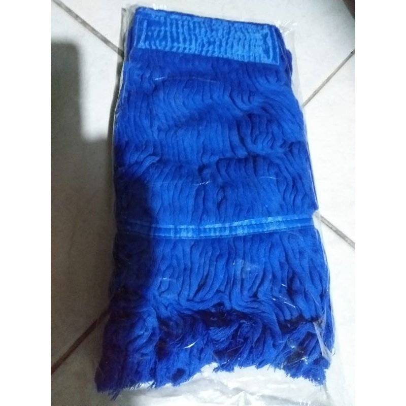 KAIN PEL, REFIL PEL JEPIT kain mop Alat pel lantai Refill mop kain mop 100% cotton BIRU