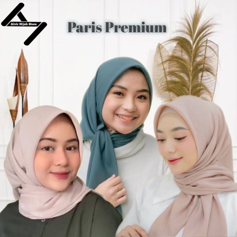 hijab Paris Premium hijab segi empat Paris premium segi empat voal