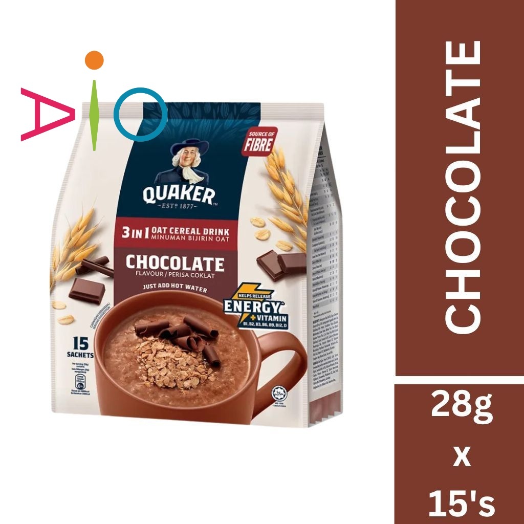 

Quaker 3 in 1 Chocolate Oat Cereal Drink Malaysia