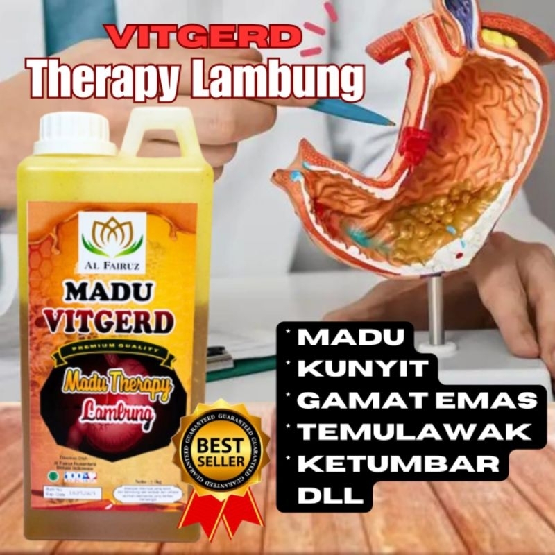 

Madu Vit gerd terapy lambung sehat nett 1000gr