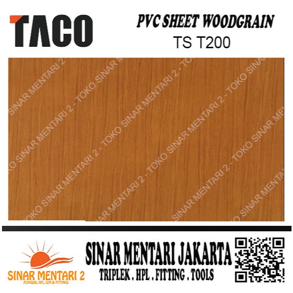 TACO SHEET PVC WOODGRAIN TS T200