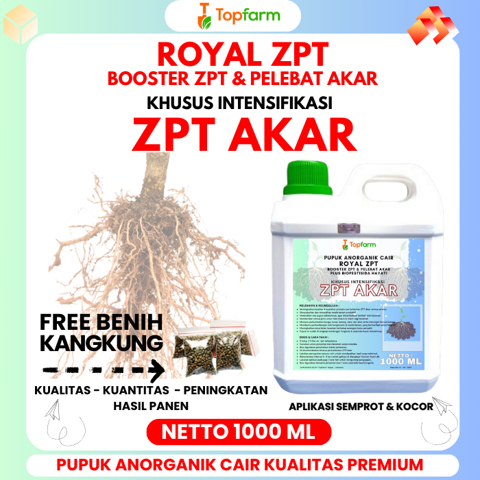 Pupuk Topfarm / Zpt Penumbuh Akar / Zpt Akar Topfarm / Zpt Hormon Akar / Zpt Akar / Zpt Zat Pengatur