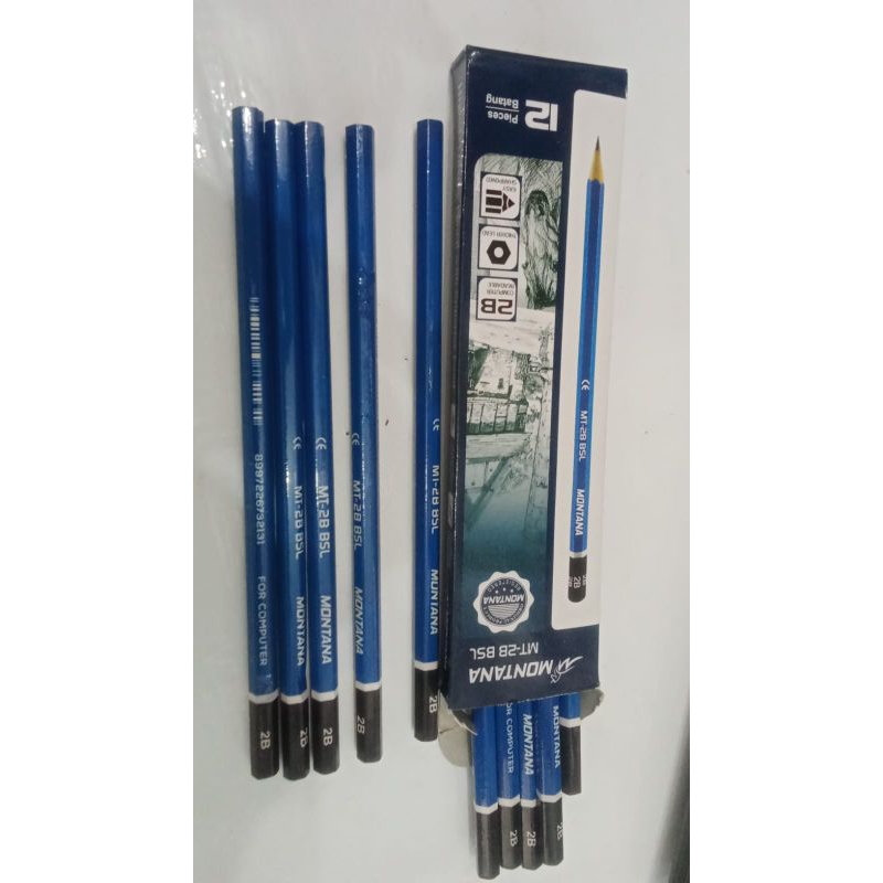 

12pcs pensil 2B montana MT 2B BSL/alat tulis
