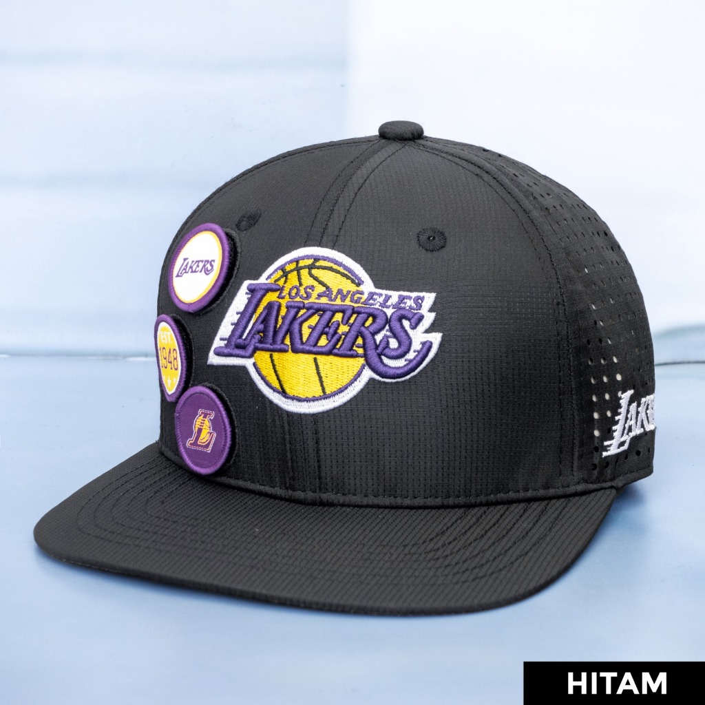 Topi Lakers Los Angels Topi Baseball Pria NBA Import Mirror ORI