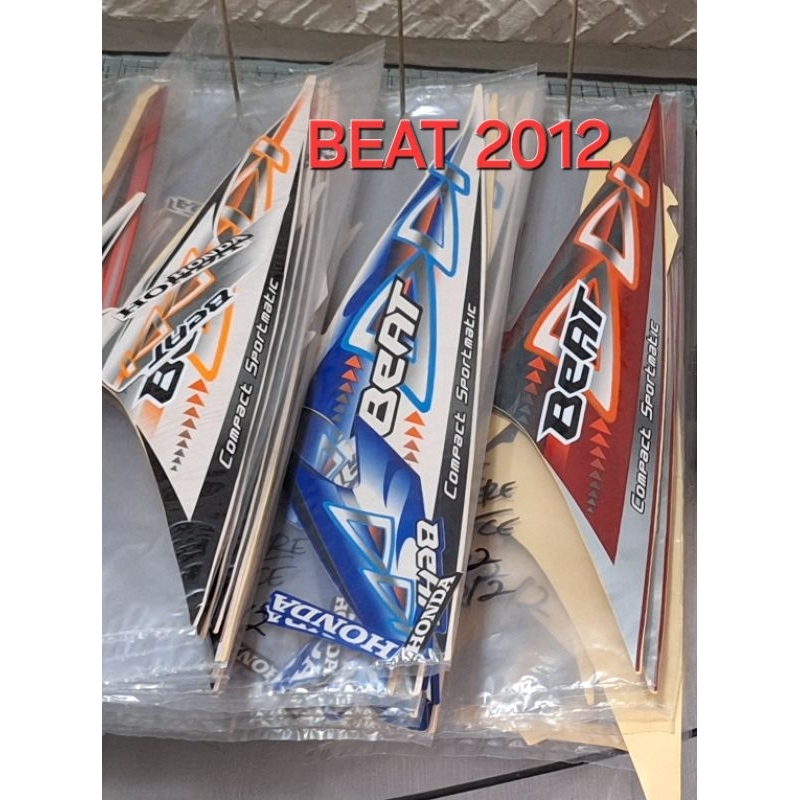 Striping Beat 2012 Stiker List Body Honda Beat Karbu 2012