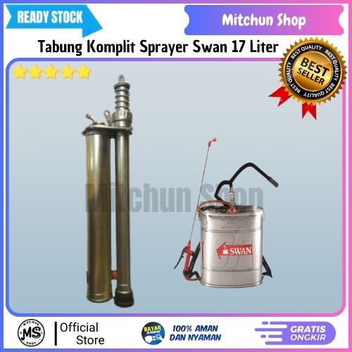 Tabung Pompa Tangki Sprayer Manual Swan 17 Liter Komplit | Tabung Tangki Sprayer Swan Original