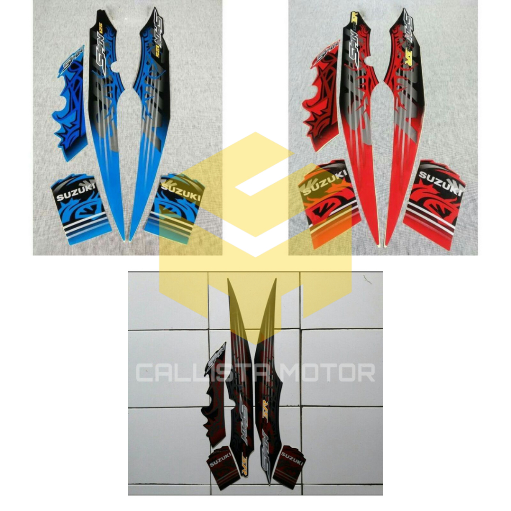 STRIPING STICKER SUZUKI SPIN 125 NR STRIPING LIS BODY STIKER SUZUKI SPIN 125 NR