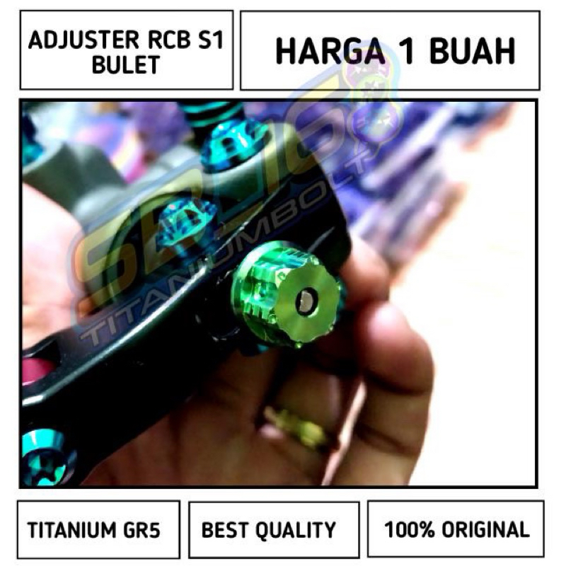 ADJUSTER KOTAK MASTEREM RCB S1 TITANIUM GR5