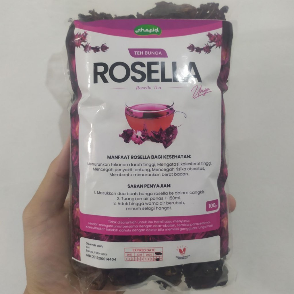 

Teh Bunga Rosella Ungu 100 gram | Bunga Rosella Ungu Kering Premium Quality | Teh Seduh Rosella Ungu Organik 100% Asli