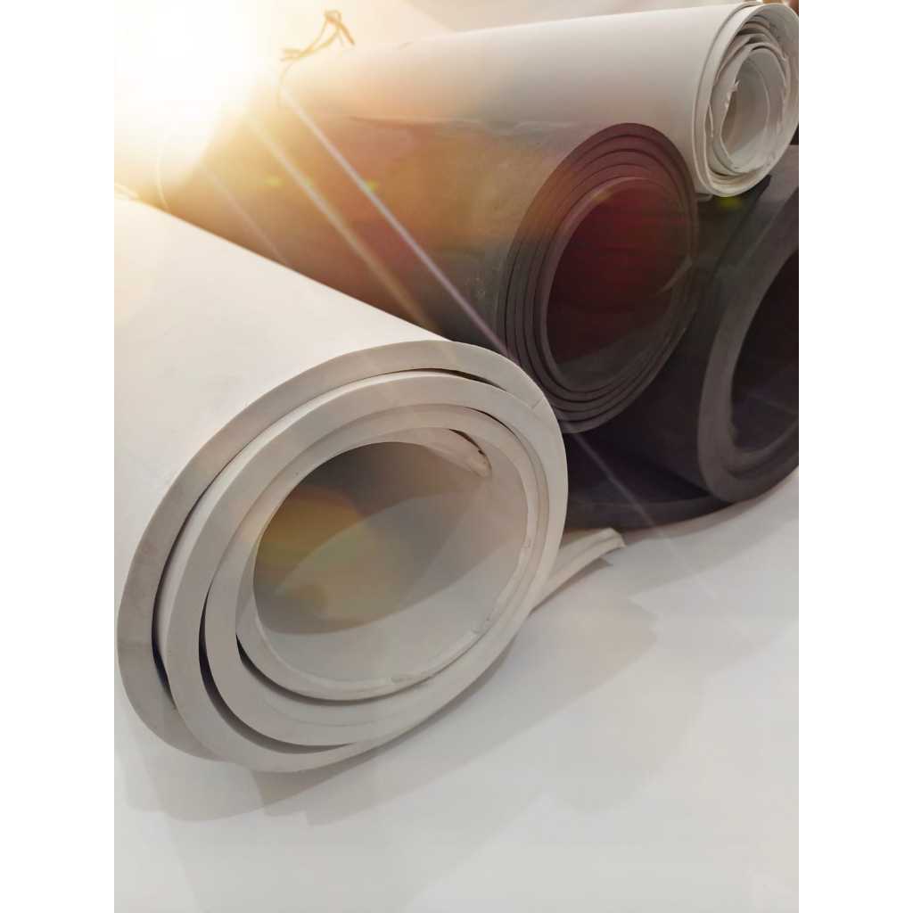 Spon Eva lembaran Busa Ati/ Busa Sponge Karet Ati Eva - Putih&Hitam 12mm-30mm