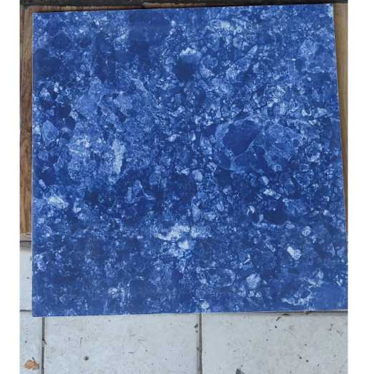 KERAMIK LANTAI GLOSSY 50X50 PLATINUM LIDO BLUE KW B CUTTING