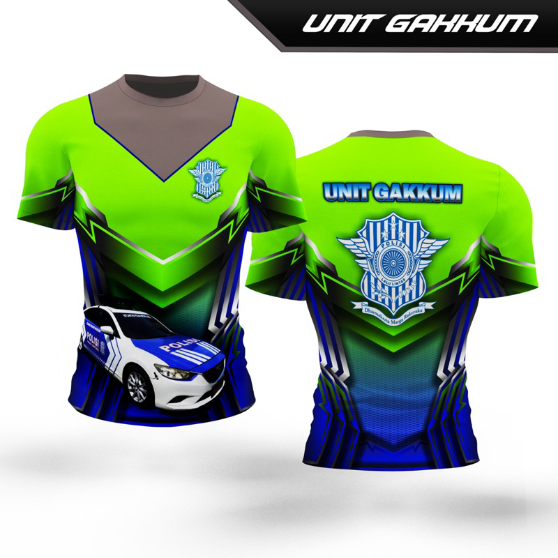 Kaos Jersey POLANTAS UNIT GAKKUM Fullprinting / Kaos POLISI POLANTAS UNIT GAKKUM / jersey polisi UNI