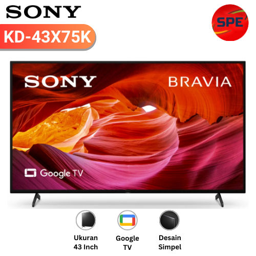 SONY Bravia KD-43X75K 43 Inch 4K UHD HDR Smart Android LED TV 43X75