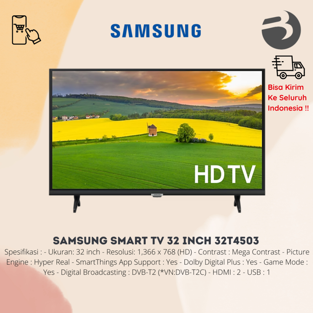 SAMSUNG LED TV 32" UA32H5000FKLXD SMART TV/FULL HD - UA32H5000FKLXD
