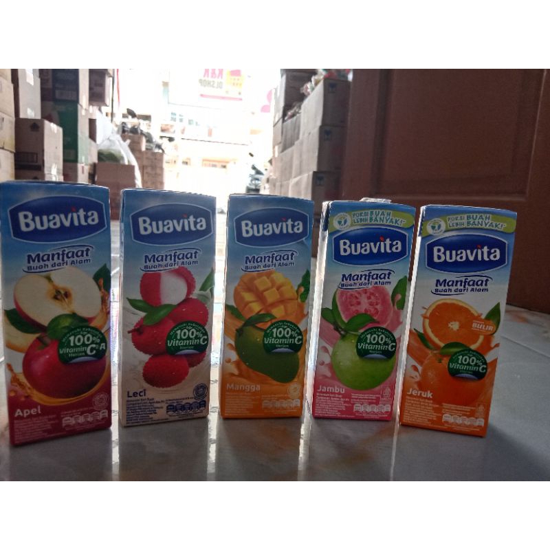 

Buavita jus buah asli 245ml hanya tersedia rasa-mangga,jambu.