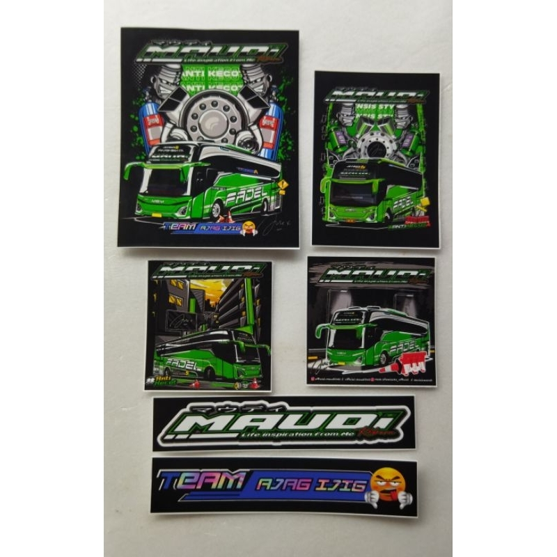

stiker paket MAUDI anti air isi 5 pcs ori