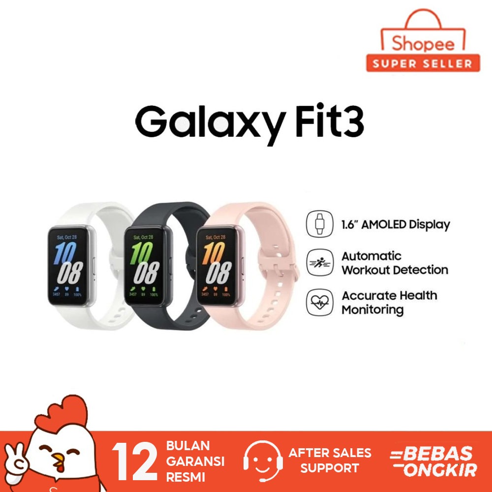 Samsung Galaxy Fit 3 Garansi Resmi SEIN Smart Band Watch Samsung