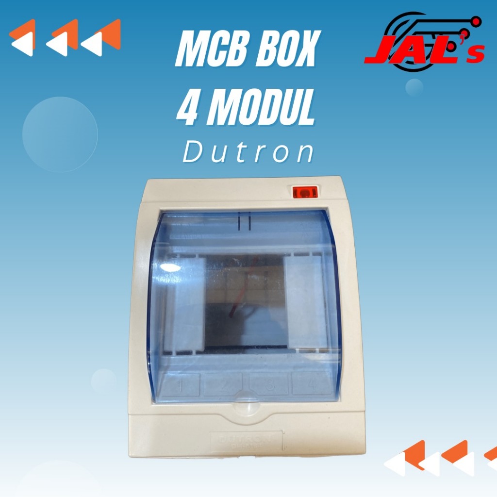 Box MCB 4 Modul Tanam Tempel Bok Group Inbow Outbow Dutron
