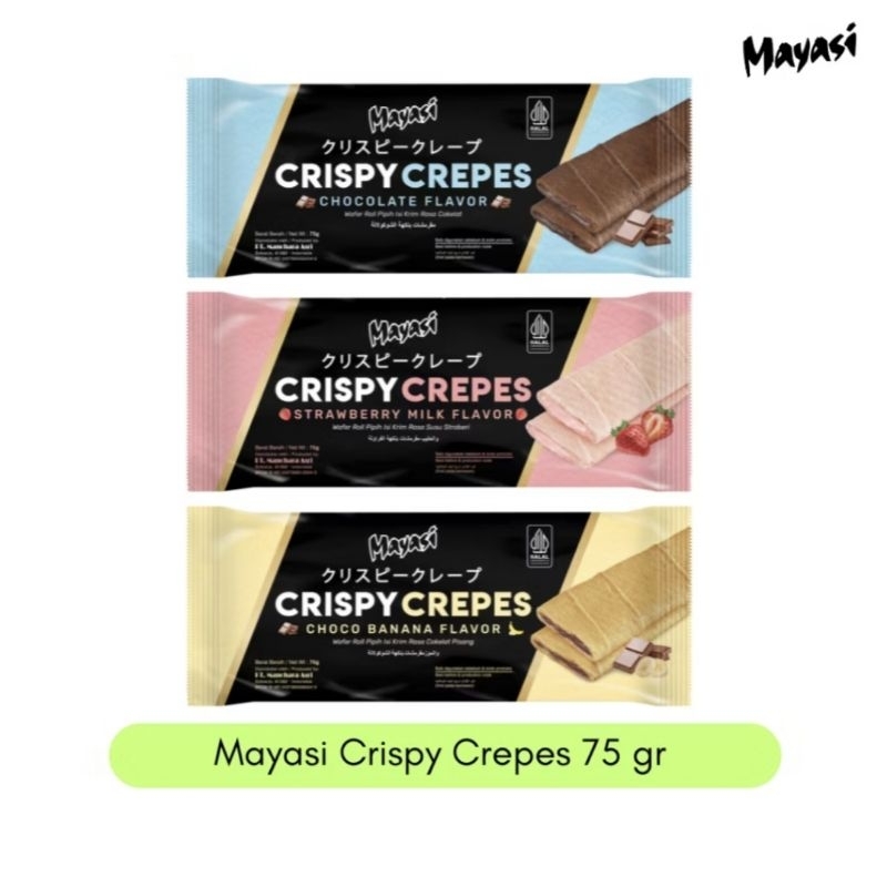 

Mayasi Crispy Crepes 75 gr / Biskuit Mayasi Crispy Crepes