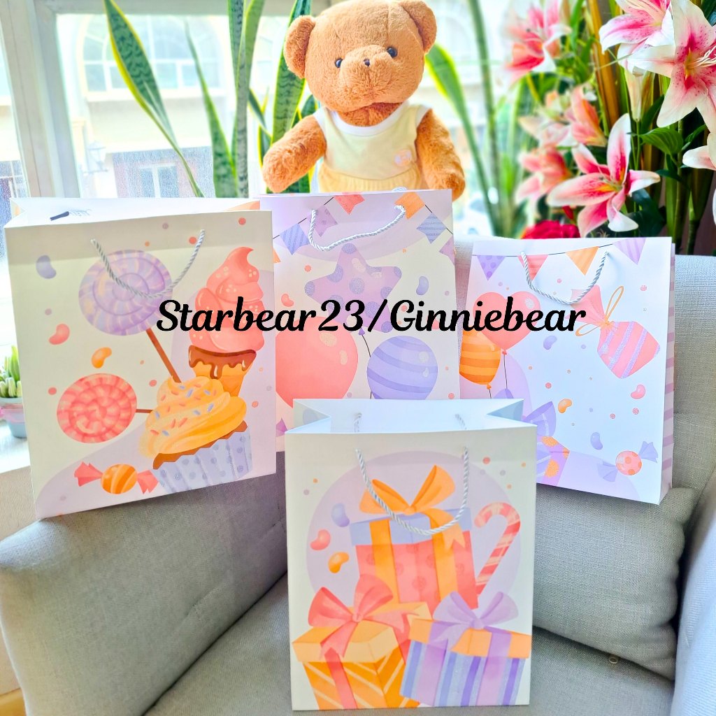 

Paperbag Glitter Motif Happy Birthday Party (CIA 624)