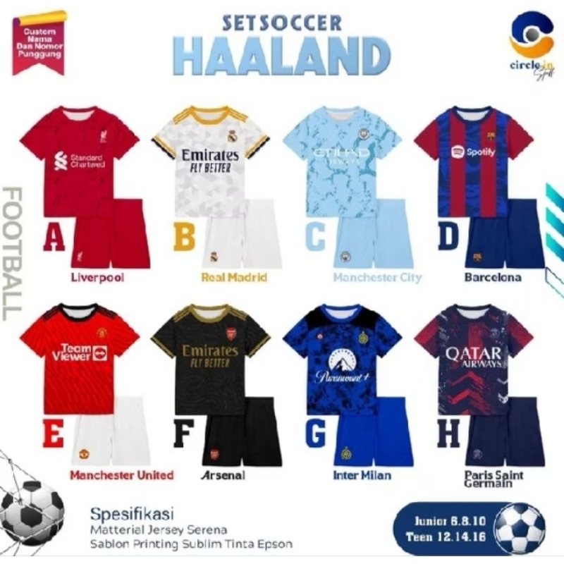 Set Haaland Soccer Junior