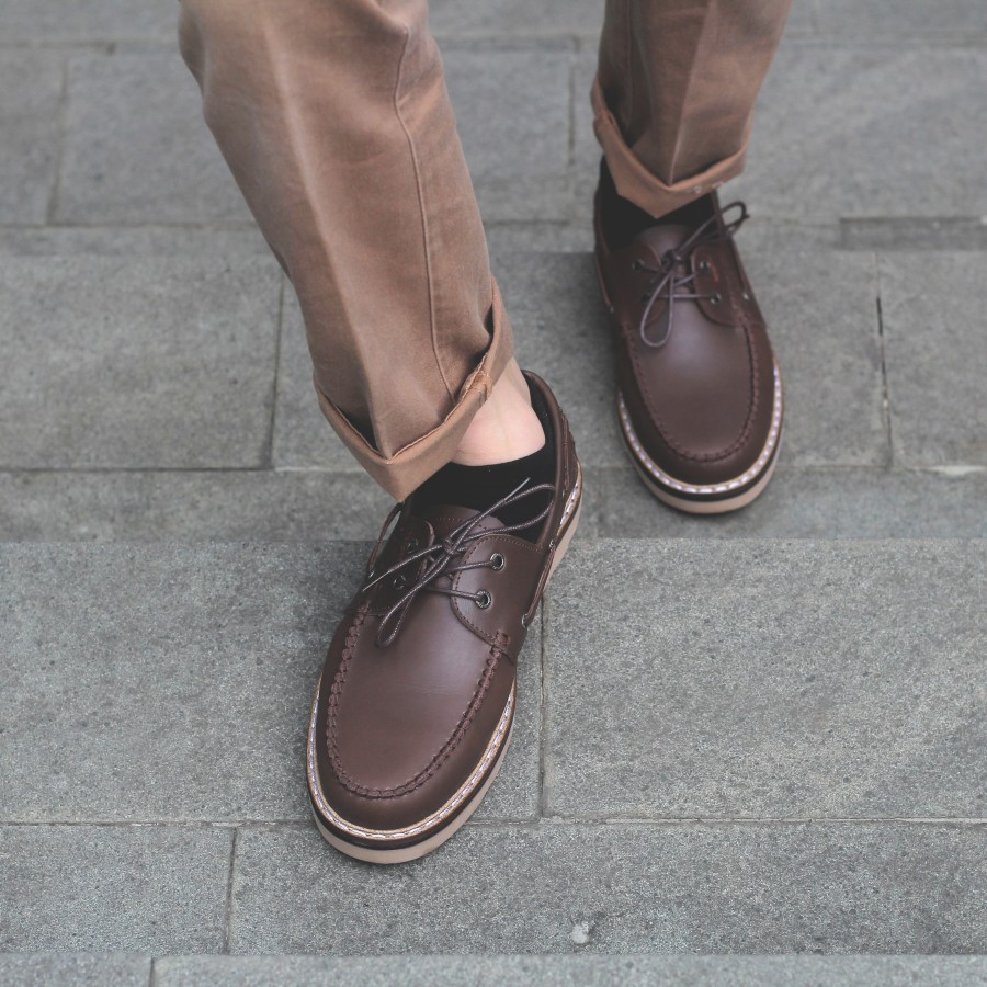 Bradleys Sepatu Kulit Pria Zapato Inc Brown