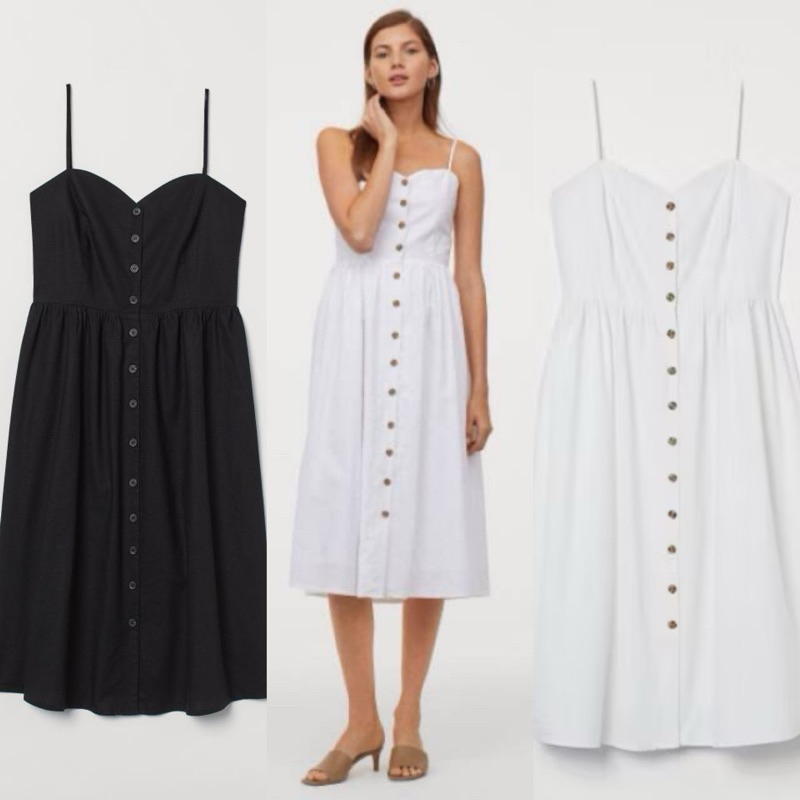 HM LINEN BLEND DRESS