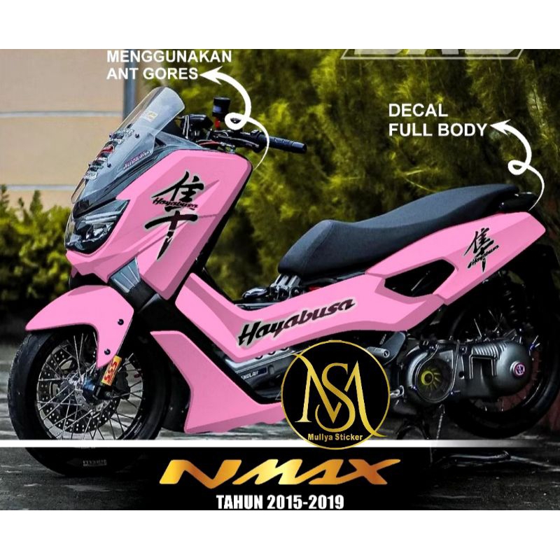 decal Nmax Old 2019 Full Body Motif Hayabusa Pink