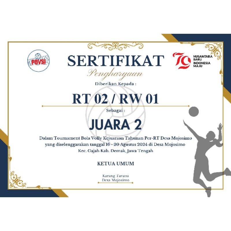 

pembuat sertifikat penghargaan